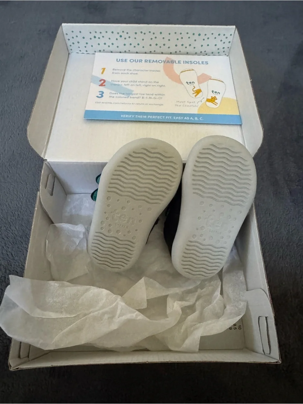 NWT Ten Little - Navy - size 3.5 baby and toddler shoes